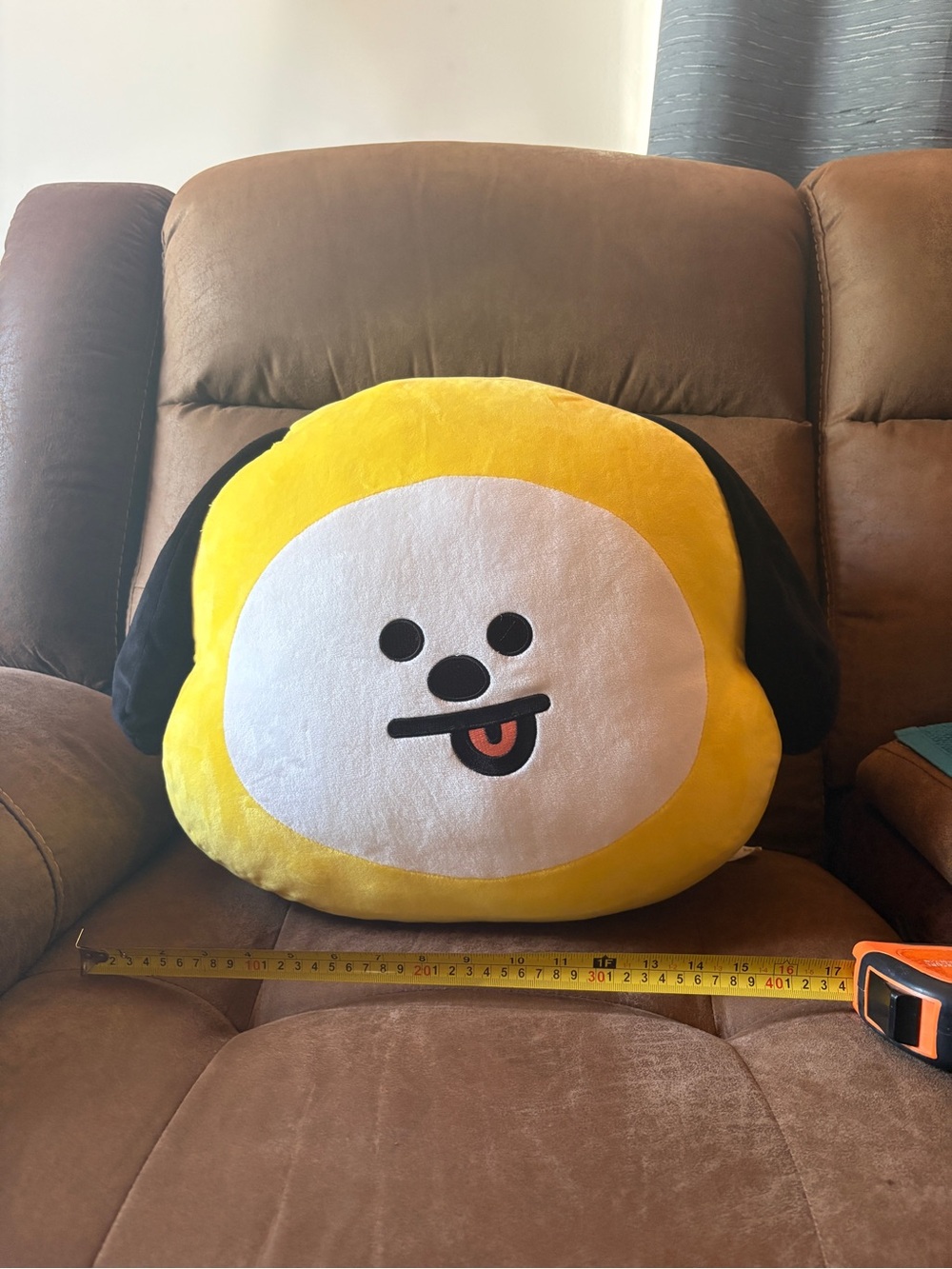 BT21 BTS Chimmy Jimin Head Plush Large Excellent condition